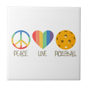 Peace Love Pickleball Tegeltje