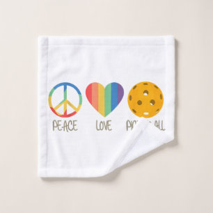 Peace Love Pickleball Washandje