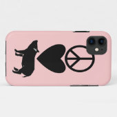 Peace Love Pigs iPhone 5 amper Hoesje (Achterkant (horizontaal))