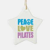 Peace Love Pilates Keramisch Ornament (Rechts)