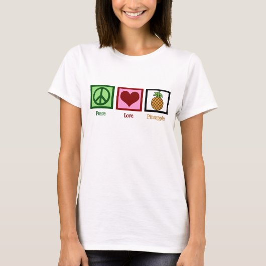 Peace Love Pineapple Women's T-shirt (Voorkant)