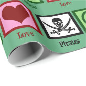 Peace Love Pirates Cadeaupapier (Rol Hoek)