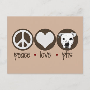 Peace Love Pits Briefkaart