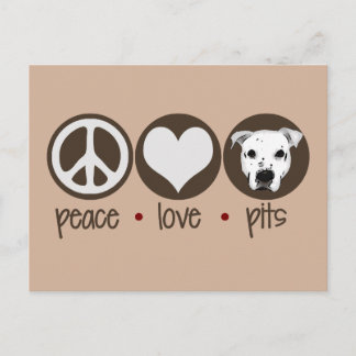 Peace Love Pits Briefkaart