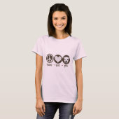Peace Love Pits T-shirt (Voorkant volledig)