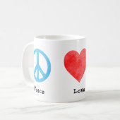 Peace Love Plexus Koffiemok (Voorkant links)