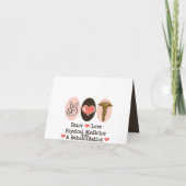 Peace Love PM&R Blank Note Kaart Wenskaart (Achterkant)