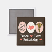 Peace Love PM&R Magnet Physiatry -... - Customisé (Recto/Verso)