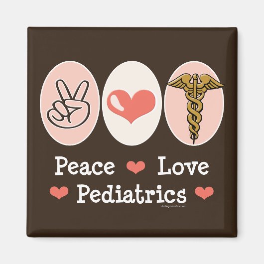 Peace Love PM&R Magnet Physiatry -... - Gepersonal Magneet (Voorkant)