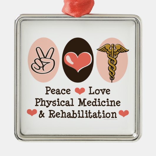 Peace Love PM&R Ornament (Voorkant)