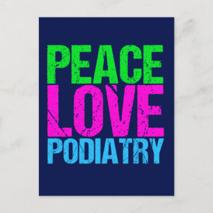 Peace Love Podiatry Briefkaart