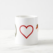 Peace Love Ponies Horse Mug (Centre)