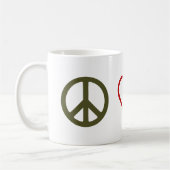 Peace Love Ponies Horse Mug (Gauche)