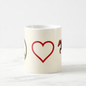 Peace Love Ponies Horse Mug (Centre)