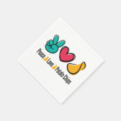 Peace Love Potato Chips Servet (Hoek)