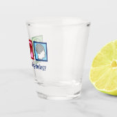 Peace Love Psychology Shot Glas (Rechts)