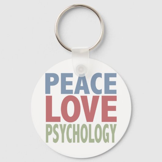 Peace Love Psychology Sleutelhanger (Voorkant)