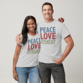 Peace Love Psychology T-shirt (Unisex)