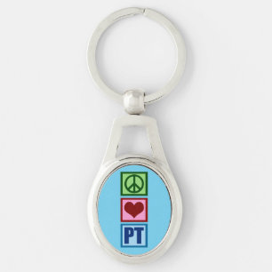 Peace Love PT Physical Therapy Sleutelhanger