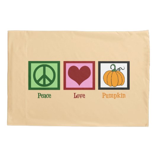 Peace Love Pumpkin Kussensloop (Achterkant)
