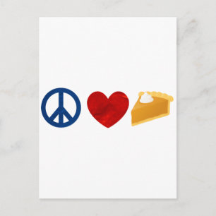 Peace, Love, Pumpkin Pie Briefkaart