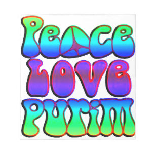 Peace Love Purim Notitieblok