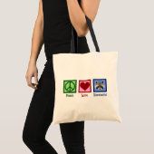 Peace Love Raccoons Tote Bag (Voorkant (product))