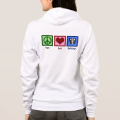 Peace Love Radiology Hoodie (Achterkant)