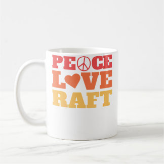 Peace Love Raft - Rivier Raften Koffiemok