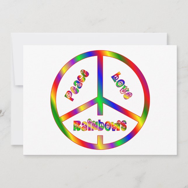 Peace Love RAINBOWS (Voorkant)