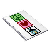 Peace Love Real Estate Notitieboek (Rechterzijde)