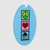 Peace Love Real Estate Ornament (voorkant)
