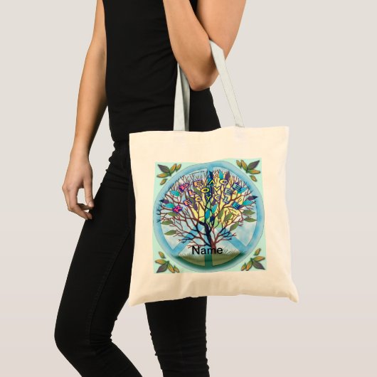 Peace Love Recyclen Canvas tas (Voorkant (product))