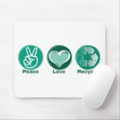 Peace Love Recyclen Muismat (Met muis)