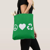Peace Love Recyclen Tote Bag (Dichtbij)