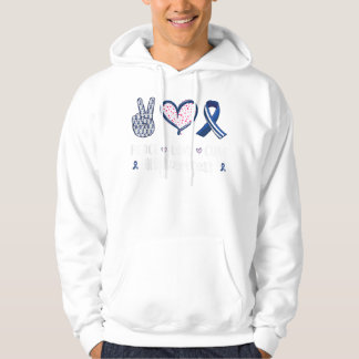Peace Love remedie ALS sensibilisering mannen vrou Hoodie