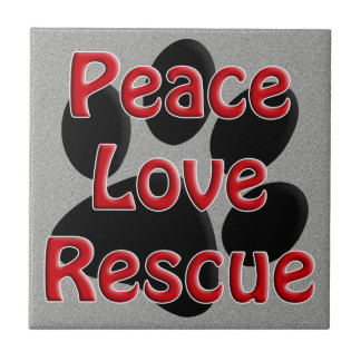 Peace Love Rescue Pet Adoption Tegeltje