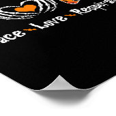 Peace Love Respiratory Therapist Skeleton Fun Hall Poster (Hoek)