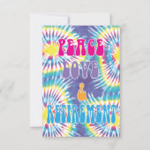 Peace Love & Retirement Party Invitation (Devant)
