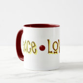 Peace*Love*Ride - tasse de café (Devant gauche)