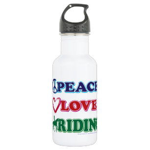 Peace Love Riding Waterfles