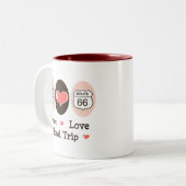 Peace Love Road Route Route 66 Mok (Voorkant links)