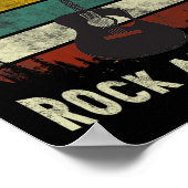 Peace Love Rock & amp; Roll gitarist Poster (Hoek)