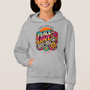 Peace Love RocknRoll Retro les années 70 Vintage P