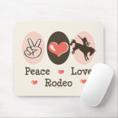 Peace Love Rodeo Mousepad Muismat (Met muis)