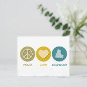 Peace Love Rollerblade Briefkaart (Staand voorkant)