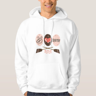 Peace Love Row Hooded Sweatshirt