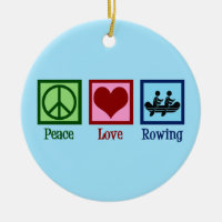Peace Love Rowing - Cute Crew Team