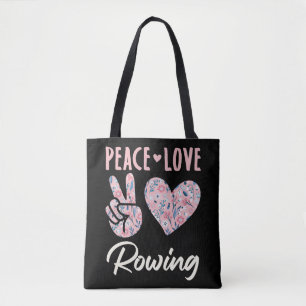 Peace Love Rowing Draagtas