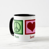 Peace Love Run Mok (Voorkant links)